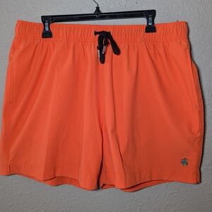 Brooks Brothers Vibrant Orange Swim Shorts